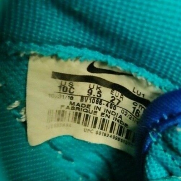 Pre-Owned-Kids 10c Nike Double-Layered Air Force 1 Low Indigo Force Sneakers - Picture 7 of 7